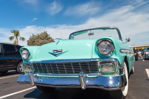 Key West Florida Usa 2016 Chevrolet Bel Air 1955 Turquoise — 스톡 사진