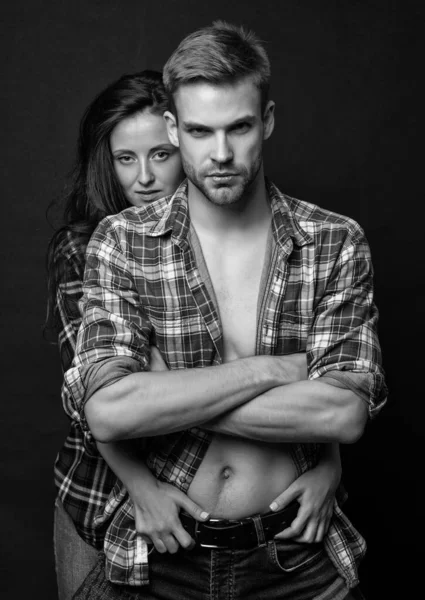 Guy Girl Together Togetherness Concept Romantic Relationship Fashion Beauty Passionate — Stock fotografie