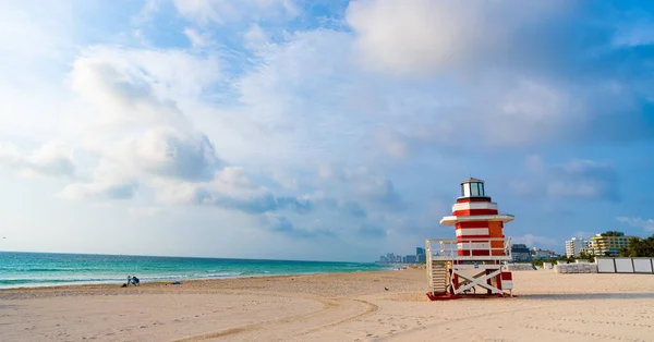 Patrulla Salvavidas Playa Verano Miami Espacio Copia — Foto de Stock