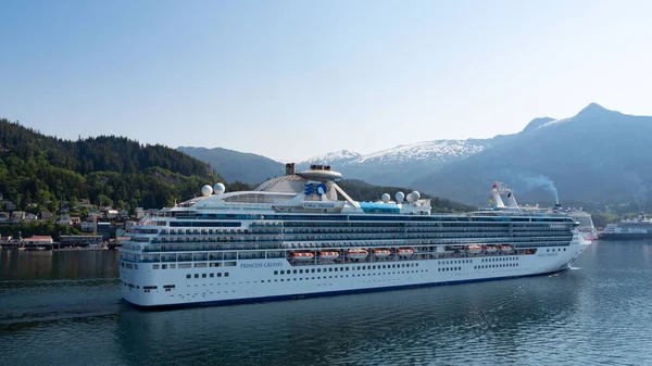 Ketchikan Alaska Usa Maj 2019 Kryssningsfartyg Coral Princess Princess Cruises — Stockfoto