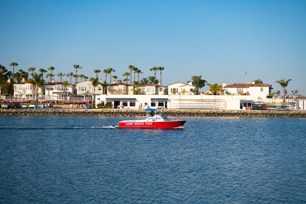 Long Beach Kalifornien Usa April 2021 Stadslandskap Med Sommarhamn Eller — Stockfoto