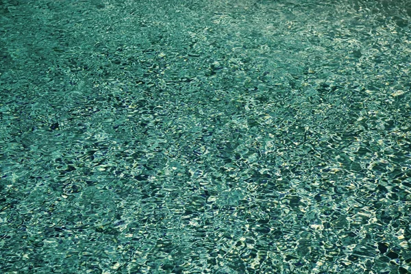Unterwasser Schwimmbad Wasser Hintergrund Mit Wellen — Stockfoto