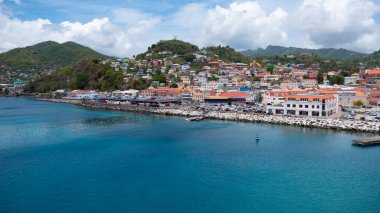 St. Geaorges, Grenada - 25 Nisan 2019: sahil kenti.