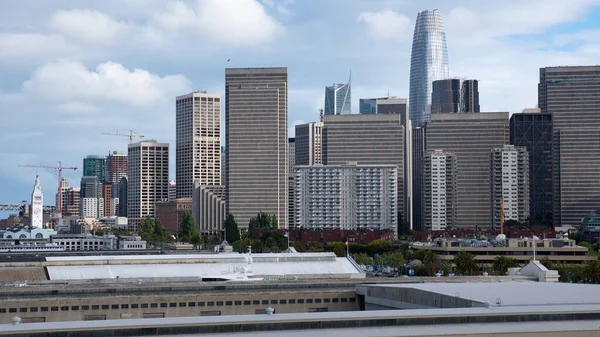 Downtown San Francisco Financial Business District City Centre Skyline Tall — Stock Photo, Image