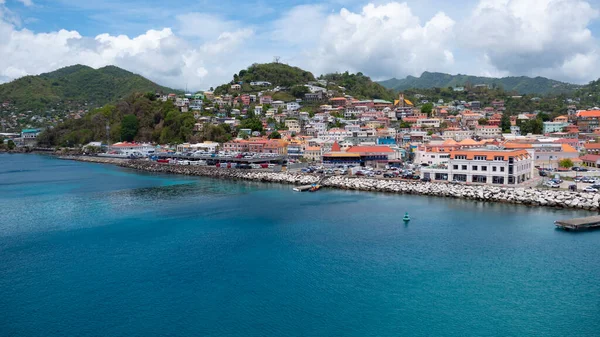 Geaorges Grenada Aprile 2019 Paesaggio Costiero Riva Mare — Foto Stock