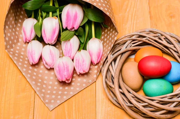 Gelenek Paskalya Kutlamak Mutlu Paskalya Sezon Paskalya Geliyor Paskalya Yumurtası — Stok fotoğraf