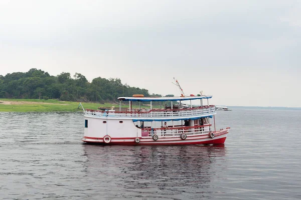 Manaus Brazílie Prosince 2015 Trajektová Loď Přístavu — Stock fotografie