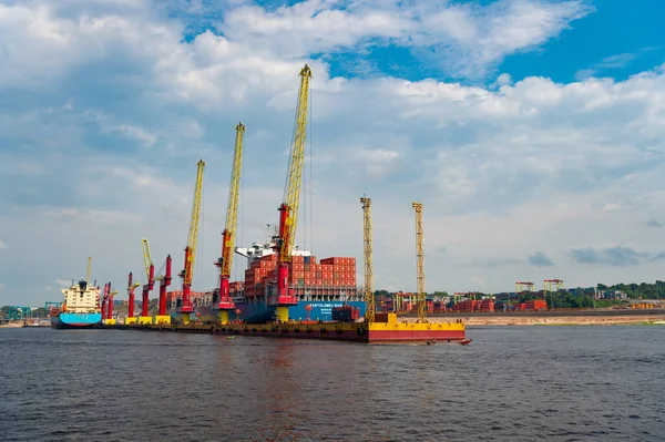 Manaus Brasilien Dezember 2015 Maersk Bartolomeu Dias Frachtschiff Hafen — Stockfoto