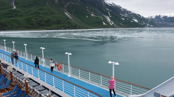 Hubbard Glacier Alaska Usa June 2019 Touristic Cruise Trip Mountain — 图库照片