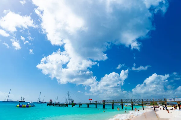 Bridgetown Barbados Diciembre 2015 Vista Mar Playa Verano — Foto de Stock