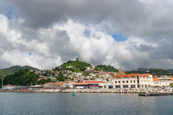 George Grenada November 2015 Baaihaven Met Kuststadsgezicht — Stockfoto