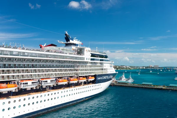 Nassau Bahamy Stycznia 2016 Wspaniały Statek Wycieczkowy Porcie — Zdjęcie stockowe