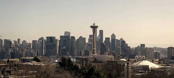 Seattle Washington Usa Aprile 2021 Skyline Panoramico Seattle Con Grattacieli — Foto Stock