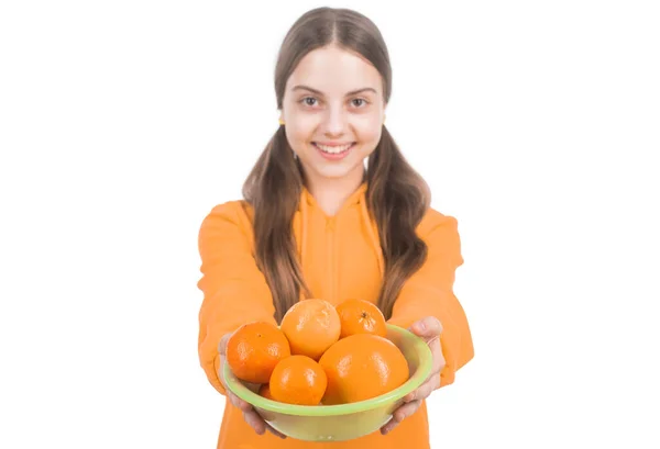 Take Healthy Food Childhood Health Citrus Fruits Natural Organic Fresh — Stock Photo, Image