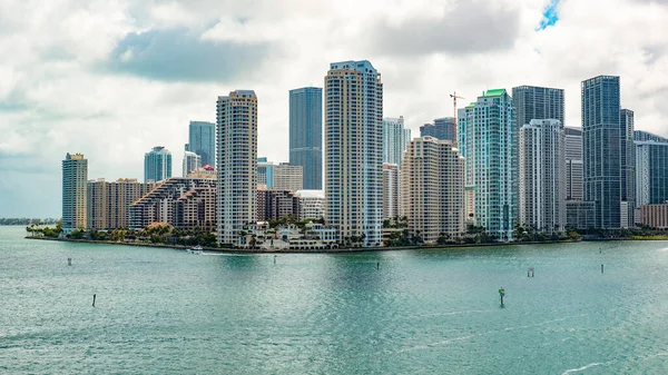 Drapacz Chmur Centrum Budynek Drapacza Chmur Miami Pejzażem Miejskim Budynek — Zdjęcie stockowe