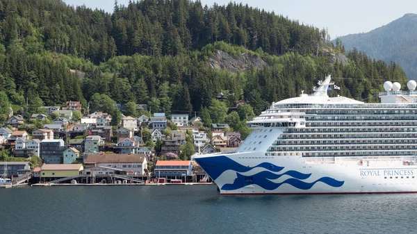 Ketchikan Alaska Usa Maja 2019 Statek Wycieczkowy Royal Princess Princess — Zdjęcie stockowe