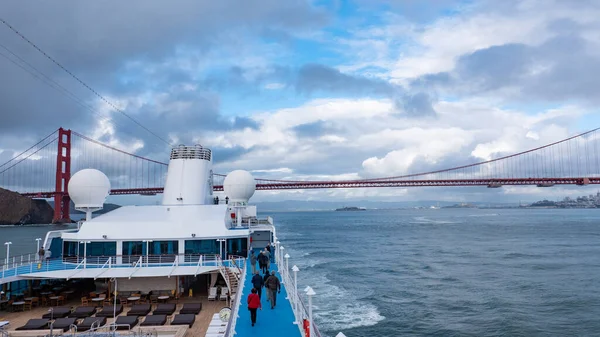 San Francisco Usa May 2019 Outer Boat Deck Bay Ferry — Stock Photo, Image