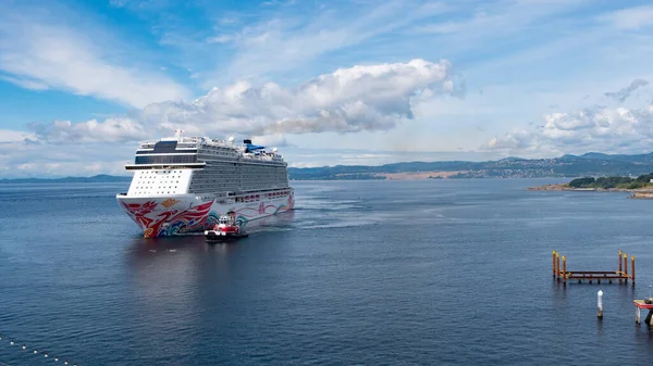 Victoria Kanada Juni 2019 Großes Kreuzfahrtschiff Meer — Stockfoto