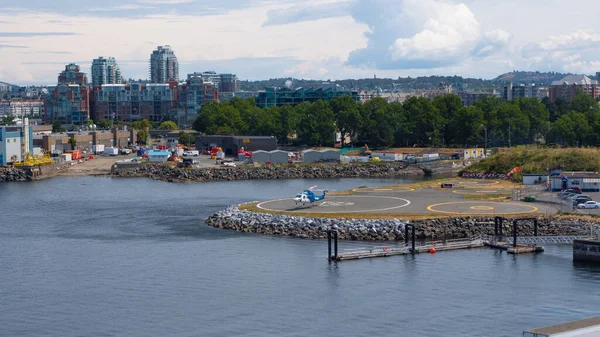 Victoria Canada June 2019 Helicopter Landing Area Heliport — Stock Photo, Image
