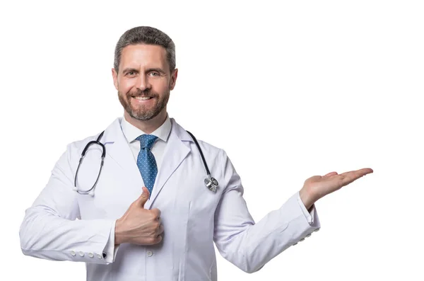 Šťastný Zdravotní Terapeut Stetoskopem Zdravotní Terapeut Zdravotní Terapeut Muž — Stock fotografie