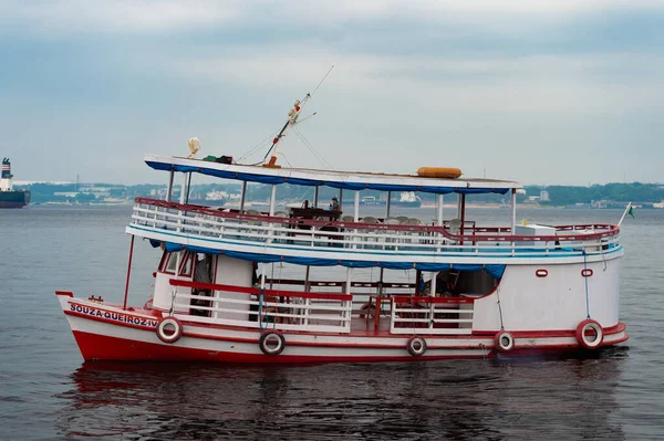 Manaus Brazílie Prosince 2015 Trajektová Loď Moři — Stock fotografie