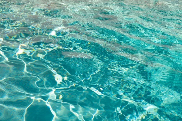Defokussiert Türkisfarbenen Bermudas Wasser Hintergrund Mit Wellen Defokussiert Türkisfarbenem Wellenwasser — Stockfoto