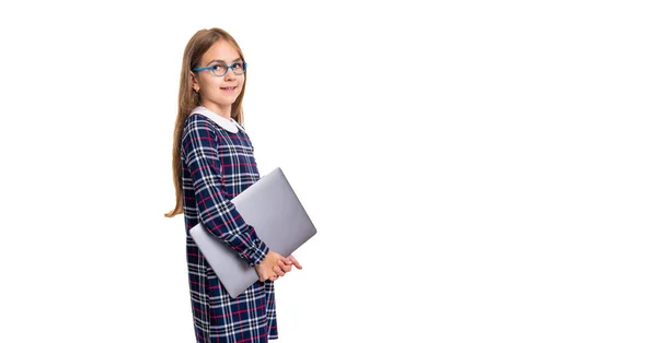 Adolescente Escolar Educación Espacio Copia Adolescente Chica Con Para Educación —  Fotos de Stock