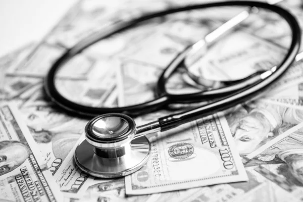 Closeup Photo Medicine Expenses Currency Medicine Expenses Concept Money Medicine — Stock Photo, Image