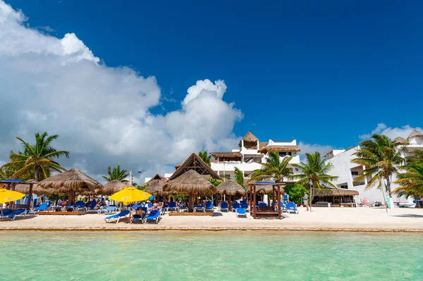 Costa Maya México Febrero 2016 Playa Verano Para Vacaciones — Foto de Stock