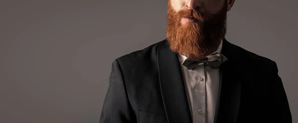 Чоловік Студія Обрізав Вид Офіційному Одязі Tux Чоловік Формальному Одязі — стокове фото