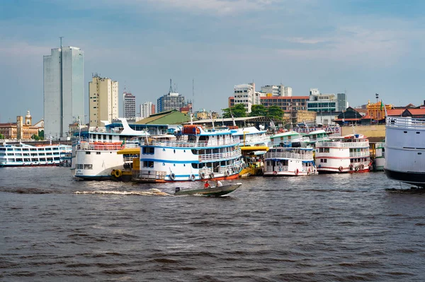 Manaus Brazylia Grudnia 2015 Podróże Port Porcie Letni Wyjazd — Zdjęcie stockowe