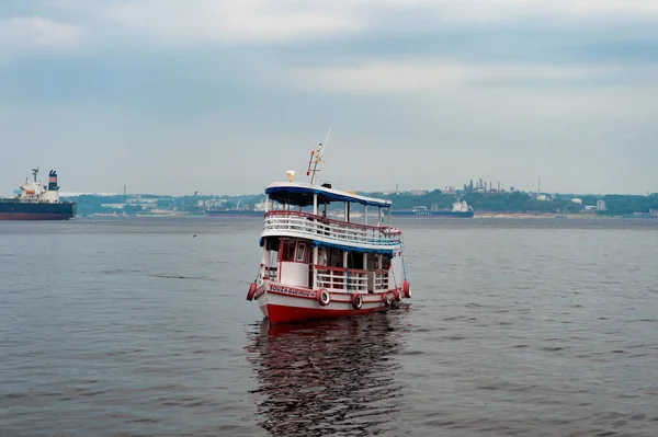 Manaus Brasilien Dezember 2015 Ausflugsfähre Hafen — Stockfoto