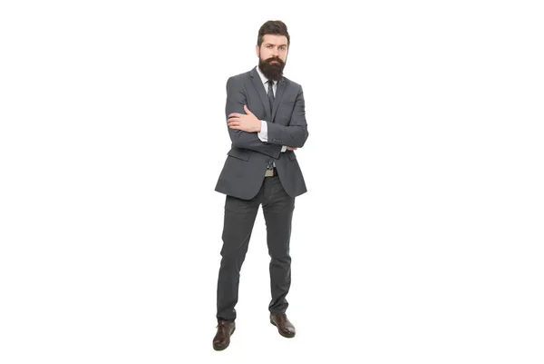 Dress Confidently Businessman Formal Wear Bearded Man Formal Look Formal — Fotografia de Stock