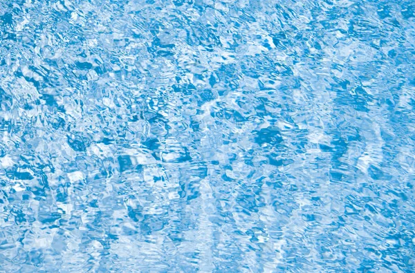 Turquoise Color Backdrop Swimming Pool Water Ripples Concept Summer — Fotografia de Stock