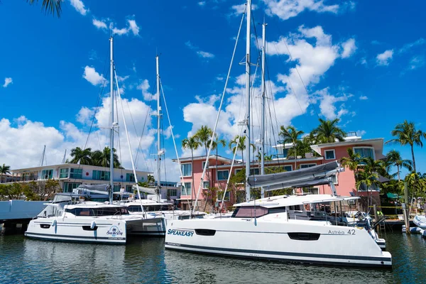 Miami Florida Estados Unidos Marzo 2023 Miami Summer Harbour Boat —  Fotos de Stock
