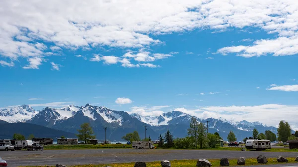 Seward Alaska Usa Abril 2019 Lugar Destino Turístico Con Paisaje —  Fotos de Stock