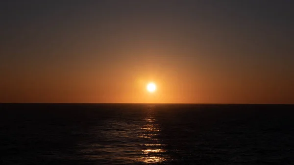 Malerischen Sonnenuntergang Meer Natur Sonnenuntergang Meer Wunderschöner Sonnenuntergang Meerwasser Foto — Stockfoto