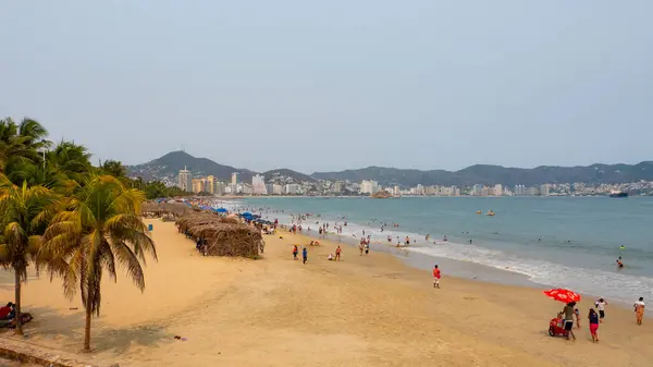 Acapulco México Maio 2019 Vista Praia Beira Mar Para Férias — Fotografia de Stock