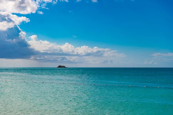 Meereslandschaft Sommer Natur Bora Bora Meereslandschaft Sommer Natur Mit Horizont — Stockfoto