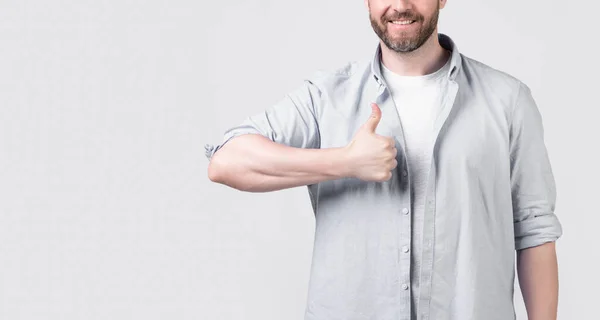 Cropped Photo Man Approving Approval Gesture Man Approving Approval Gesture — Stock Photo, Image