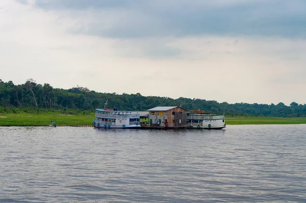 Manaus Brazílie Prosince 2015 Dokový Přístav Lodí Výlet — Stock fotografie