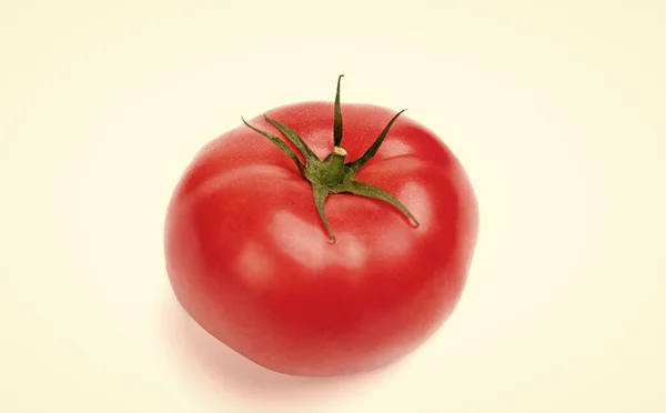 Fresh Ripe Red Tomato Isolated White — Stock Photo, Image