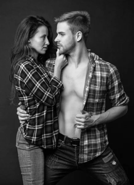 Muž Žena Objímají Kluk Holka Spolu Sounáležitost Koncepce Romantického Vztahu — Stock fotografie