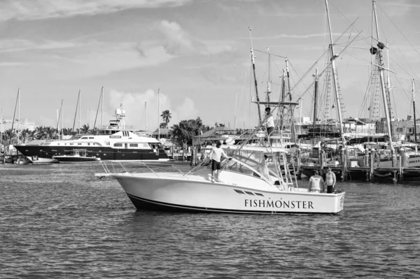 Key West Florida Usa December 2015 Yacht Båt Hamn För — Stockfoto