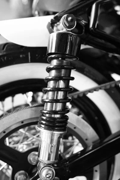 Suspension Hydraulic Damper Absorber Motorcycle Custombike Part Detailed — Stock Fotó