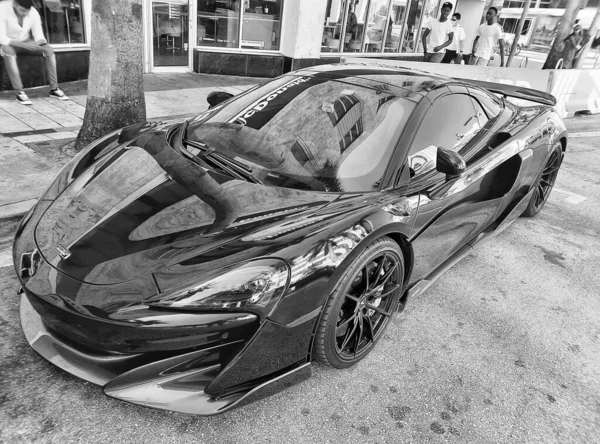 Los Angeles California Usa March 2021 Blue Mclaren Automotive Limited — 스톡 사진