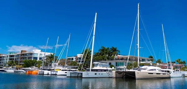 Miami Florida Usa März 2023 Sommerziel Hafen Mit Segelyachten — Stockfoto