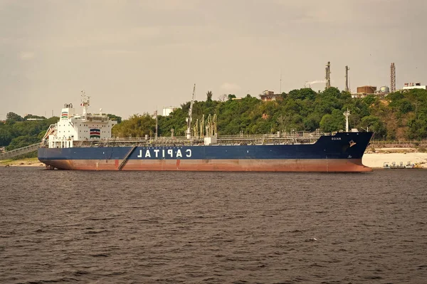 Manaus Brasilien Dezember 2015 Capital Product Partners Frachtschiff — Stockfoto