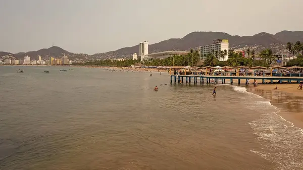 Acapulco Messico Maggio 2019 Spiaggia Balneare Estiva Località Turistica — Foto Stock