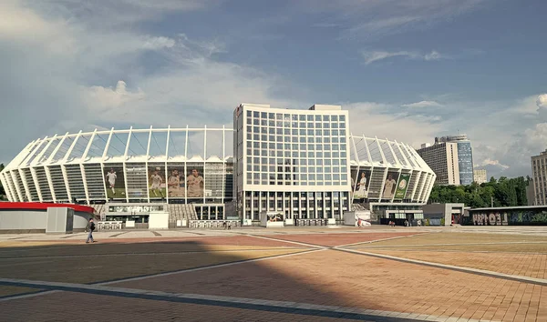 キエフ ウクライナ 2015年5月31日 国体複合オリンピックスタジアムスポーツアリーナ建物構造外観 — ストック写真